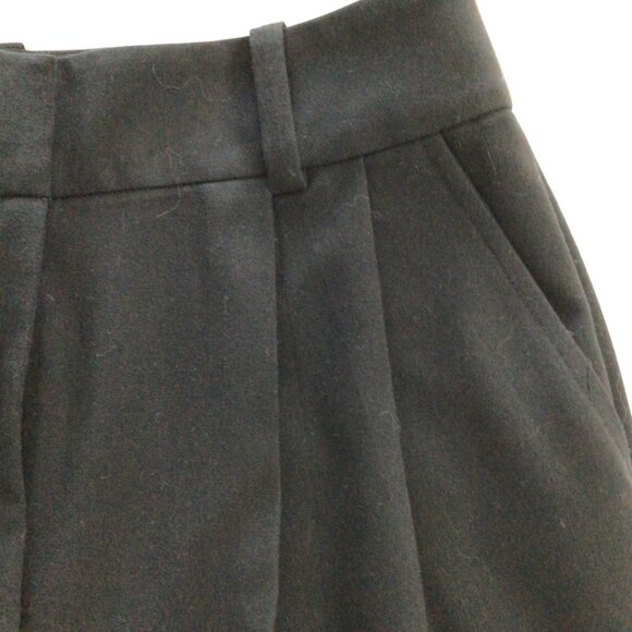 Halogen Pleated Wide Leg Trousers Black Sz 2 - Picture 2 of 9